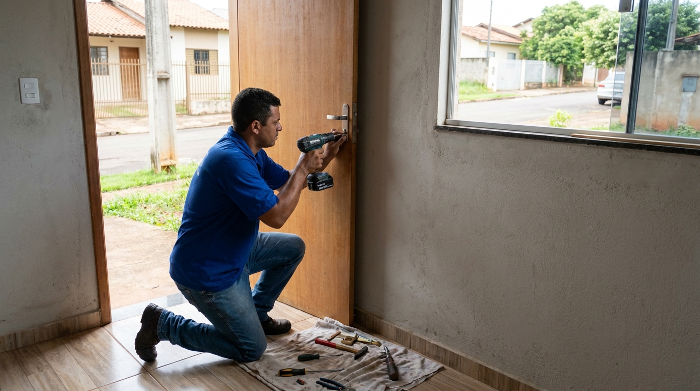 Instalação de Fechadura Residencial profissional em Jaboatão dos Guararapes‑PE